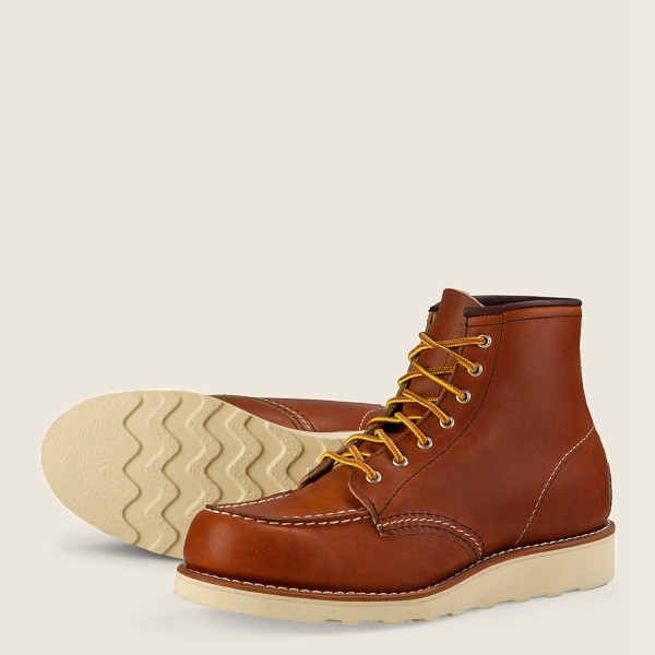 Red Wing Heritage Boots 6-Inch Classic Moc - Short Legacy Læder - Brune - Dame 8601-XTEIO